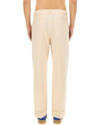 Valentino - Wool Pants Virgin Trousers - Lyst