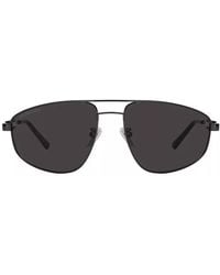 Balenciaga - Sunglasses Aviator Full Rim, Frame And Dark Lens Bb0115S001 - Lyst