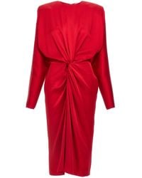 Stella McCartney - 'Satin Twist Midi' Dress - Lyst