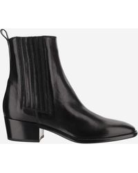 Sartore - Glossy Leather Ankle Boots - Lyst