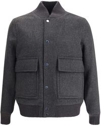 Woolrich - Wool Bomber Jacket - Lyst