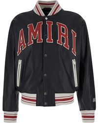 Amiri - Leather Bomber Jacket - Lyst