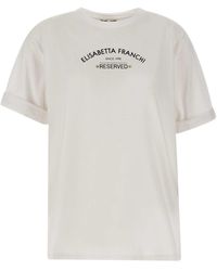 Elisabetta Franchi - Urban Cotton T-shirt - Lyst