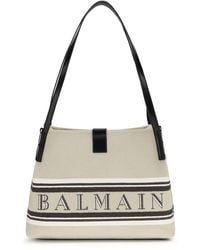 Balmain - Canvas Shoulder Bag - Lyst