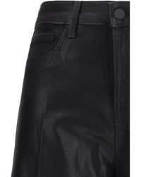 L'Agence - Wide Leg Jeans Clayton Coated - Lyst