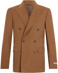 Canali - Jacket Double-Breasted Wool Suit & Dinner - Lyst