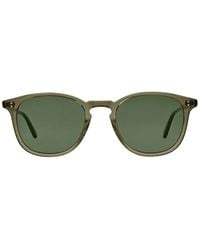 Garrett Leight - Kinney Sun Bio Deep Olive/semi-flat Pure G15 Sunglasses - Lyst