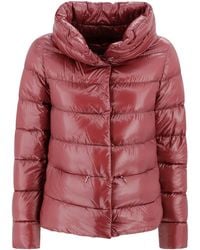 Herno - Shiny Short Down Jacket - Lyst
