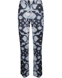 Bazar Deluxe - Printed Fitted Trousers - Lyst