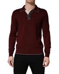 Dolce & Gabbana - Re-Edition Wool Long Sleeves T-Shirt Virgin - Lyst