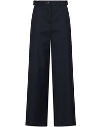 Weekend by Maxmara - Wide-Leg Trousers Wkdbravo Pinstriped Virgin Wool - Lyst