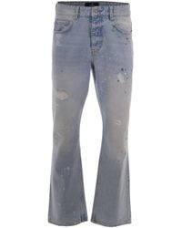 Represent - Coastal Painted Wide-Leg Jeans - Lyst