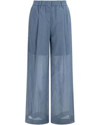Brunello Cucinelli - Sartorial Track Pants Cotton - Lyst