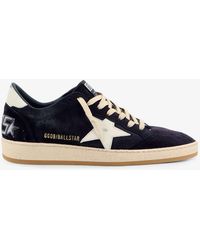 Golden Goose - Deluxe Brand Ballstar Suede Sneakers With Iconic Side Logo - Lyst
