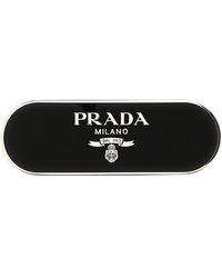 Prada - Stainless Steel Hair Clip Accessory - Lyst