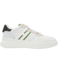 Hogan Rebel Basket Sneakers in White for Men | Lyst