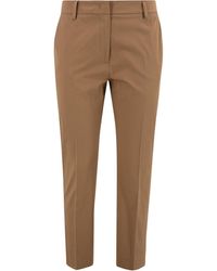Weekend by Maxmara - Straight Leg Cropped Pants - Lyst