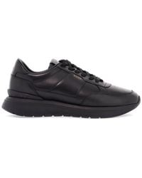 BOSS - Leather Minimalist Sneakers With Leather Sole Jace_Runn_Bu - Lyst