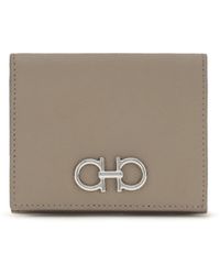 Ferragamo - Gancini Wallet Calf Leather Bos Taurus - Lyst