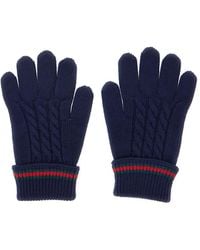 Gucci - Wool Gloves With Tricot Knitting Hat - Lyst