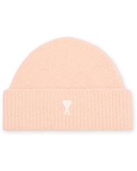 Ami Paris - Alpaca Blend Beanie Hat - Lyst