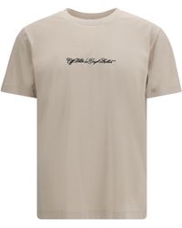 Off-White c/o Virgil Abloh - Script Arrow T-Shirt Cotton T-Shirts - Lyst