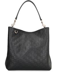 Gucci - Bucket Bag Gg Emblem Leather Calf - Lyst