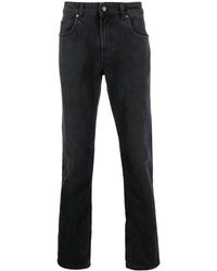 Fay - Black Cotton Washed Denim Jeans - Lyst