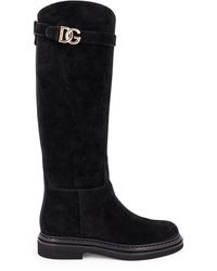 Dolce & Gabbana - Luxury Suede Ankle Boots - Lyst