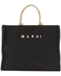 Marni - Large Rafia Tote Handbag For - Lyst
