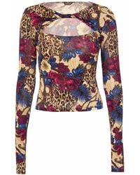 Roberto Cavalli - Just Cavalli Top With Long Sleeves - Lyst