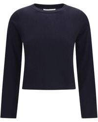 Extreme Cashmere - Long-Sleeved Crew-Neck T-Shirt N°451 Lisa Cotton; Kashmir/Capra Hircus Knitwear - Lyst