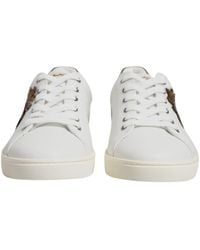 Dolce & Gabbana - Sacred Heart Low Top Sneakers Shoes Calf Leather - Lyst