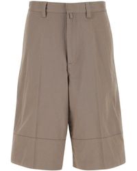 Ambush - Dove Grey Cotton Bermuda Shorts - Lyst