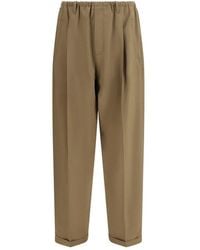 Magliano - Beige Polyester Casual Pants - Lyst