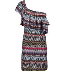 Missoni - One-Sleeve Printed Dress - Lyst