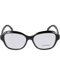 Chanel Square Eyeglasses in White | Lyst