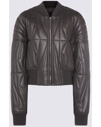 Moncler - Dark Geocamo Leather Jacket - Lyst