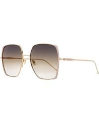 BOSS - Boss Square Edge Sunglasses B1707S Bkupr- 58Mm Metal (Stainless Steel) - Lyst