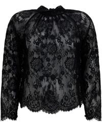 Self-Portrait - Lace Blouse - Lyst