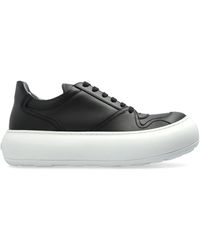 Moschino - Round Toe Lace-Up Sneakers - Lyst