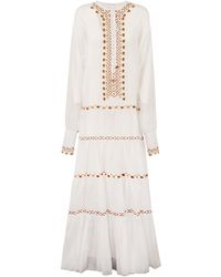 Ermanno Scervino - Embroidery Kaftan Dress Dresses - Lyst