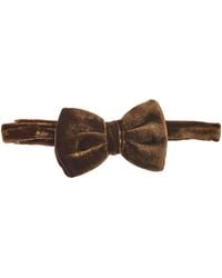 Emporio Armani - Smooth Viscose And Silk Velvet Bow Tie - Lyst