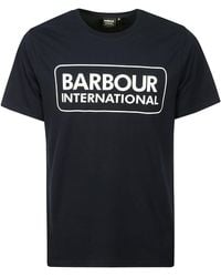 Barbour - Essential Large Logo Tee - Lyst