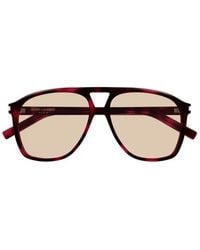 Saint Laurent - Dune Pilot Sunglasses - Lyst