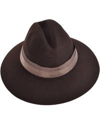 Brunello Cucinelli - Monili Bead Lined Fedora Hat - Lyst