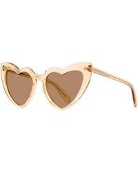 Saint Laurent - Heart Sunglasses - Lyst