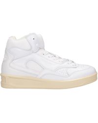 Jil Sander Trainers In White Leather
