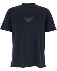 Emporio Armani - Logo Cotton T-Shirt - Lyst