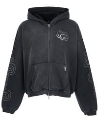 Represent - Hooded Sweatshirt With Maxi Print On Back And Sleeves - Lyst